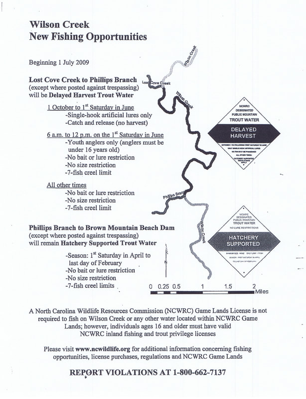 Wilson Creek Trout Waters Info portal - WILSON CREEK CABINS